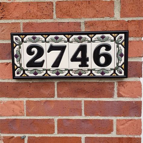 6 x 6 metal outdoor tile frame house number|Amazon.com: Address Tile Frame.